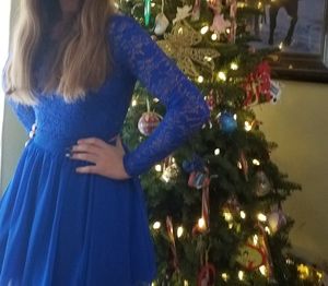 💙B Smart Blue Two Piece Prom Dress💙